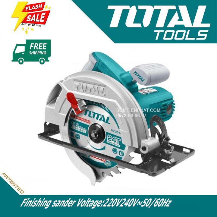 Máy cắt gỗ cầm tay công suất 2200W tốc độ lên đến 3800v/p chính hãng TOTAL TS1222356