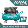 Máy hơi khí nén dây curoa bình 50L motor 2 đầu bơm giúp máy hồi hơi nhanh TOTALTC2200506T