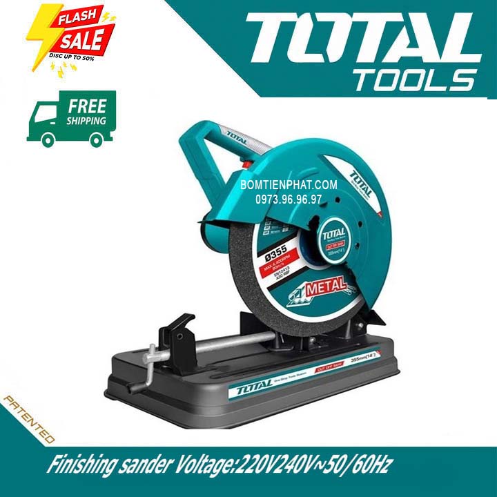 Máy cắt sắt bàn chuyên nghiệp TOTAL công suất 2350W TS92035526 - Giao hàng tại nhà toàn quốc