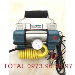 Máy bơm hơi lốp xe chính hãng TOTAL điện áp 12V DC dùng acuy hoặc tẩu xe