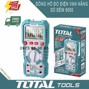 Đồng hồ đo điện vạn năng TOTAL TMT47504 màn hình LCD 6000 số đếm đúng - Giao hàng toàn quốc tại nhà 0973.96.96.97