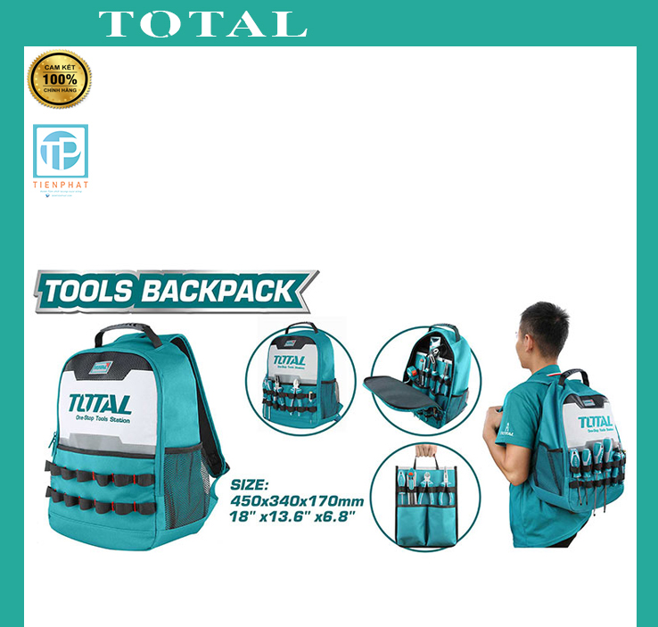 Túi ba lô đựng công cụ TOTAL THBP0201