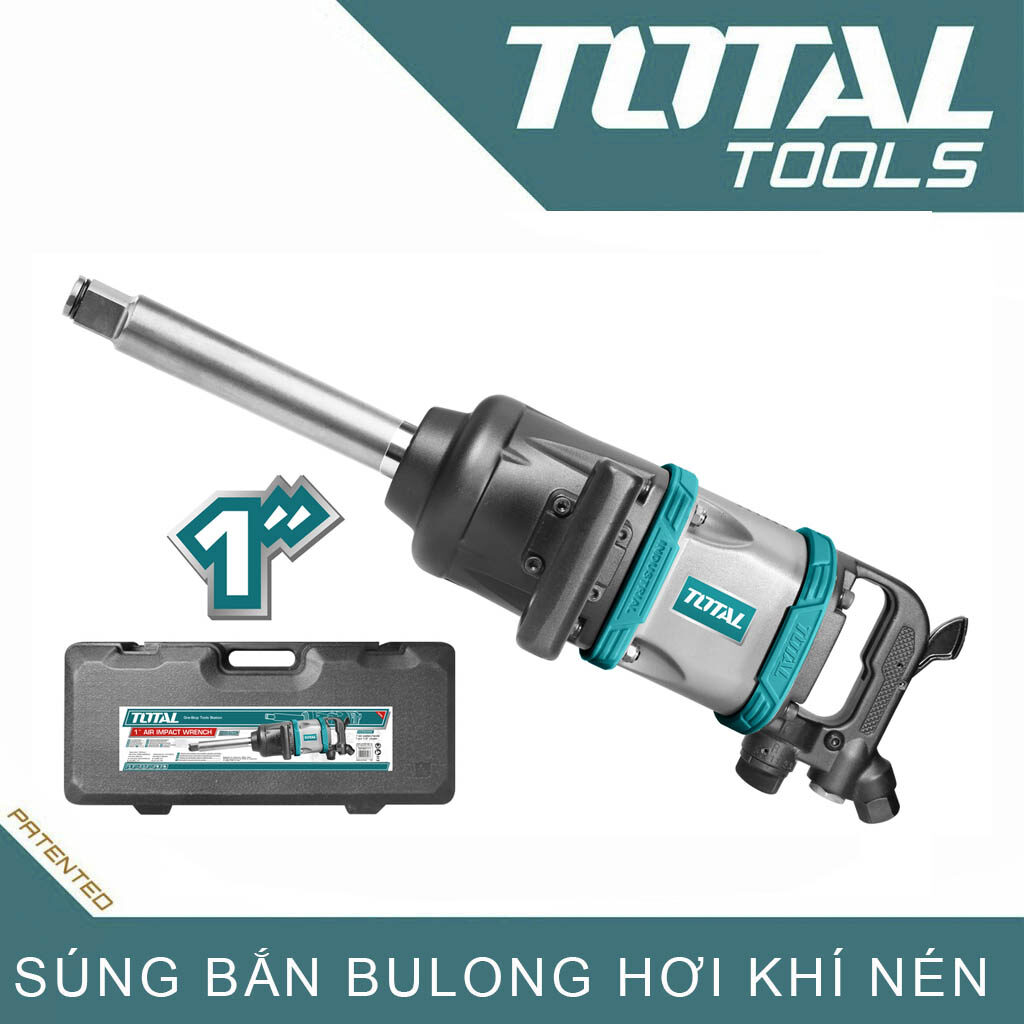 Súng siết bulong TOTAL máy khí nén đầu 1IN chuyên dụng chính hãng TOTAL TAT40111