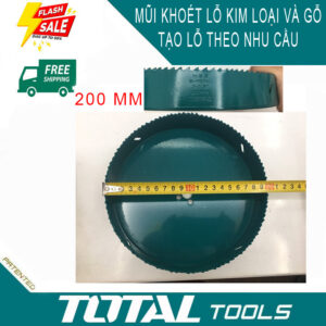 Mũi khoan khoét kim loại TOTAL TAC412001 đường kính 200mm - Giao hàng tại nhà 0973.96.96.97