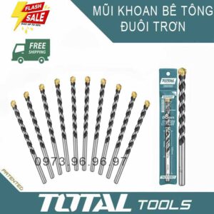 Mũi khoan bê tông đuôi trơn TOTAL TAC210601 đường kính 6mm - Giao hàng tại nhà 0865 668 737